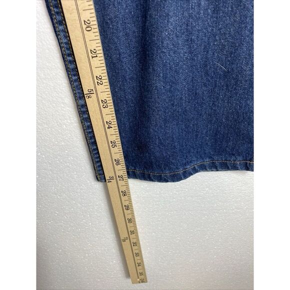 Lands' End Jeans Mens 37 Straight Relax Fit Blue‎ Denim Dad Western Pants 37x27 - Picture 6 of 8